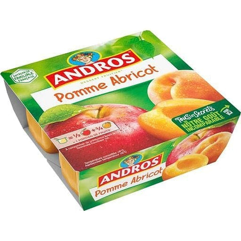 Andros - Pomme Abricot 4x100g freeshipping - Mon Panier Latin