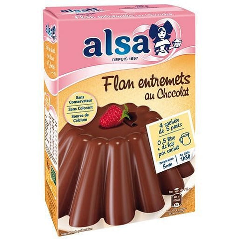 Alsa Preparation flan entremets au chocolat 180g freeshipping - Mon Panier Latin