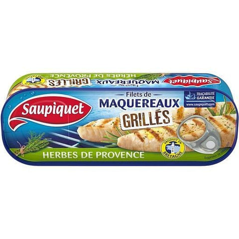 Saupiquet Filets de maquereaux grilles aux herbes de provence 120g freeshipping - Mon Panier Latin