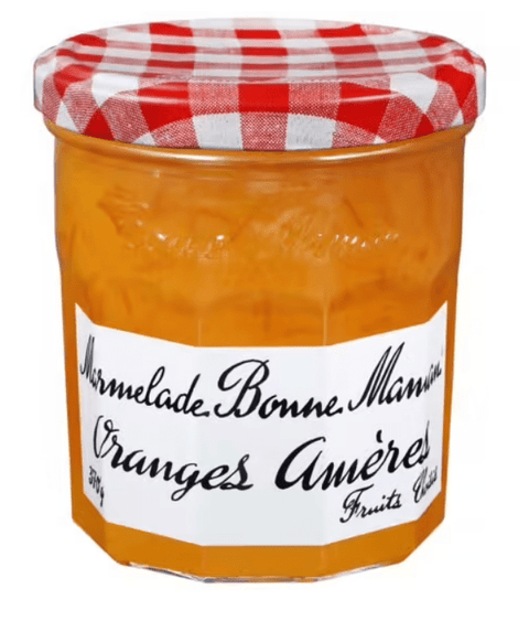 Confiture Marmelade d'oranges amères BONNE MAMAN le pot de 370 g