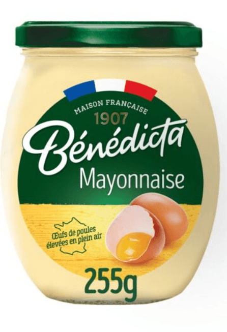 Mayonnaise nature BENEDICTA le pot de 255g