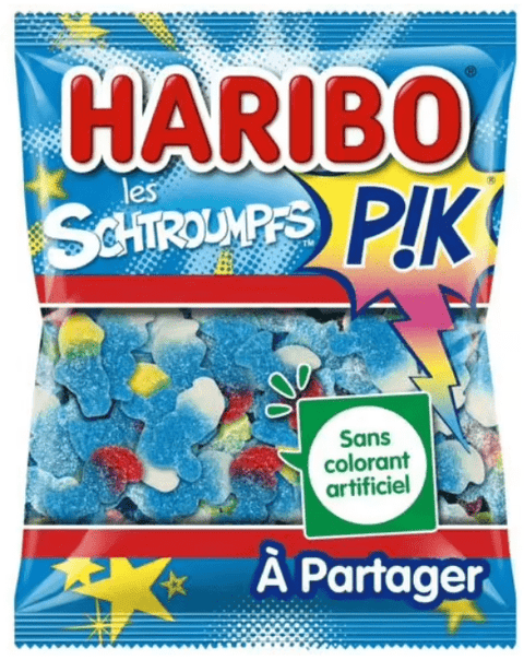 Bonbons Les Schtroumpfs Pik HARIBO le paquet de 275 g