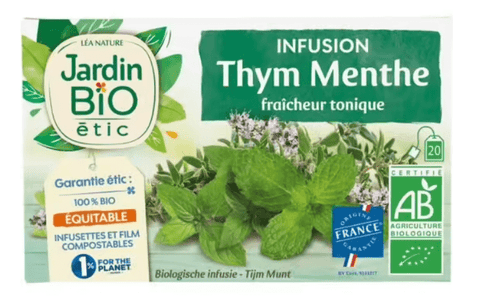 Infusion thym menthe JARDIN BIO ETIC les 20 infusettes - 30 g