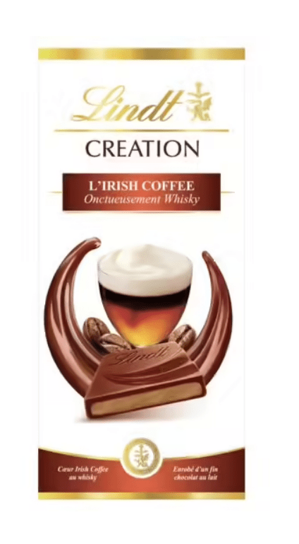Chocolat lait Irish coffee CREATION LINDT la tablette de 150 g