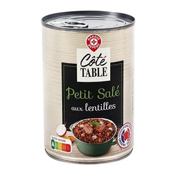 Côté Table Petit salé lentilles A l'auvergnate 420g