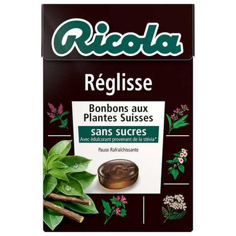 RICOLA Bonbons reglisse sans sucres freeshipping - Mon Panier Latin