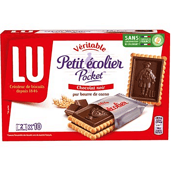 Lu Petit Ecolier Pocket Biscuits chocolat noir 250g freeshipping - Mon Panier Latin
