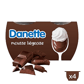 Danette Mousse aux chocolat liegeois 4x100g freeshipping - Mon Panier Latin