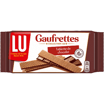 LU Biscuits gaufrettes chocolat noir 92g freeshipping - Mon Panier Latin