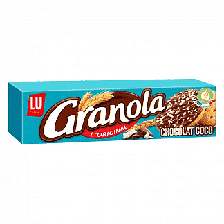 Granola Biscuits sables nappes de chocolat au lait COCO - 2 sachets x16 biscuits 200g freeshipping - Mon Panier Latin