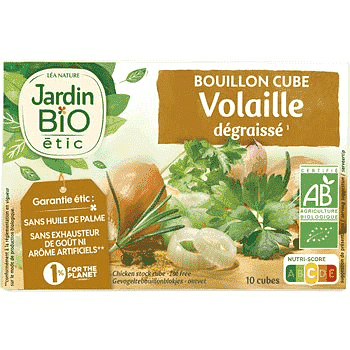 Jardin Bio Bouillon Cube Volaille Degraisse x8 100g freeshipping - Mon Panier Latin