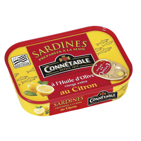 Connetable Sardines Huile olive citron 135g freeshipping - Mon Panier Latin