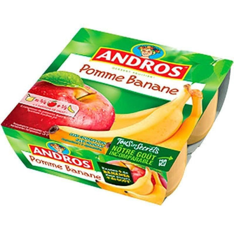 Andros - Pomme Banane 4x100g freeshipping - Mon Panier Latin