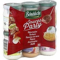 Benedicta Sauces party : bearnaise tartare Pomme de Terre poivre americaine aioli x6 freeshipping - Mon Panier Latin