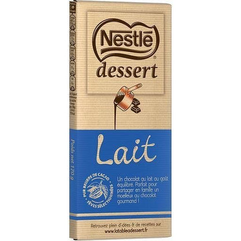 Nestle Dessert Tablette de chocolat patissier: chocolat au lait 170g freeshipping - Mon Panier Latin