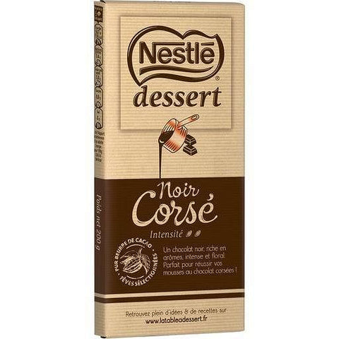 Nestle Dessert Tablette de chocolat patissier: noir corse 200g freeshipping - Mon Panier Latin