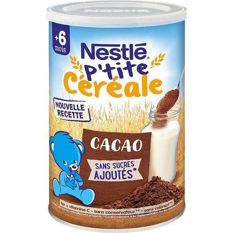 Nestle Ptite cereale en poudre cacao des 6 mois 400g freeshipping - Mon Panier Latin