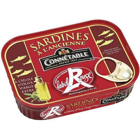 Connetable Sardines label Rouge a  l'ancienne 115g freeshipping - Mon Panier Latin