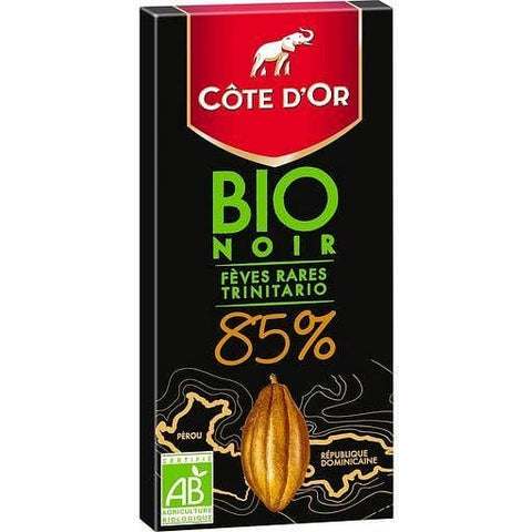 Ca´te d'Or Tablette de chocolat noir bio 85% feves rares trinitario 90g freeshipping - Mon Panier Latin