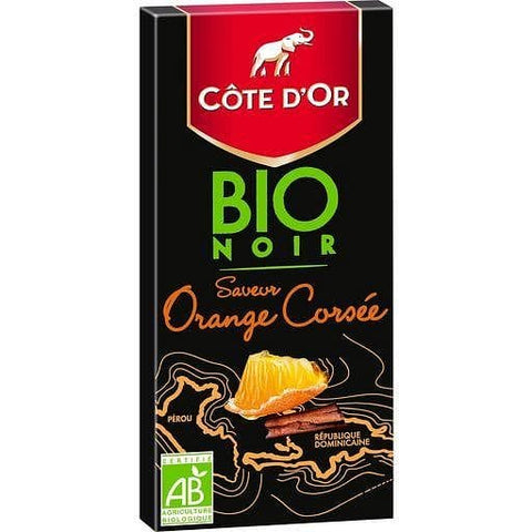 Ca´te d'Or Tablette de chocolat noir bio saveur orange corsee 90g freeshipping - Mon Panier Latin