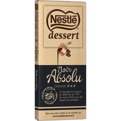 Nestle Dessert Tablette de chocolat noir patissier absolu 170g freeshipping - Mon Panier Latin