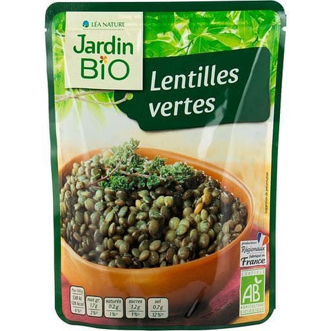 Jardin Bio Lentilles vertes  Saveur du terroir 250g freeshipping - Mon Panier Latin
