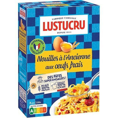 Lustucru Nouilles a  l'ancienne aux œufs frais, fabrique en France 250g freeshipping - Mon Panier Latin
