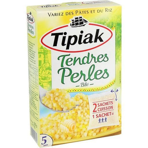 Tipiak Tendres perles de ble, sachet cuisson 5min 2x175g freeshipping - Mon Panier Latin