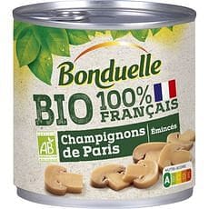 Bonduelle Champignons Bio de Paris eminces au naturel 390g freeshipping - Mon Panier Latin