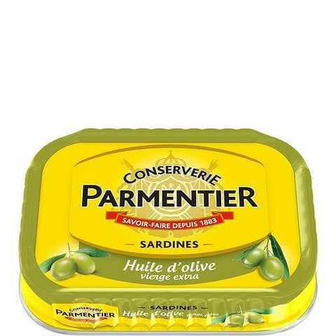 Parmentier Sardines a  l'huile d'olive vierge extra 135g freeshipping - Mon Panier Latin