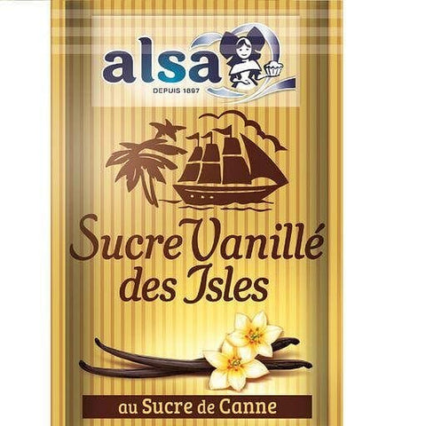 Alsa Sucre vanille des Isles au sucre de canne 7 sachets - 53g freeshipping - Mon Panier Latin