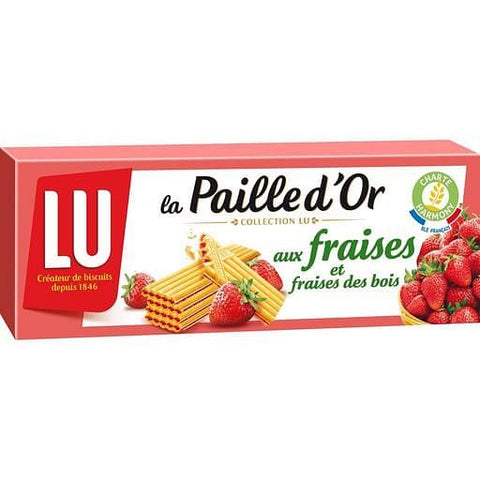 Paille d'Or Gaufrettes Fraises et fraises des bois 170g freeshipping - Mon Panier Latin