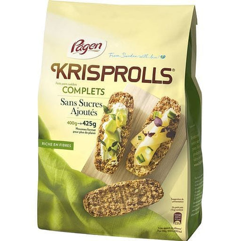 Krisprolls Petits pains suedois au ble complet sans sucres ajoutes 425g freeshipping - Mon Panier Latin