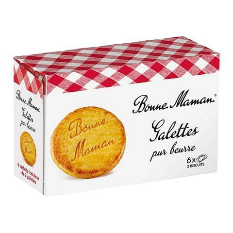 Bonne Maman Galettes au beurre frais, sachets fraicheur 6x2 biscuits 170g freeshipping - Mon Panier Latin