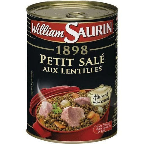 William Saurin Petit sale aux lentilles sans colorant 420g freeshipping - Mon Panier Latin