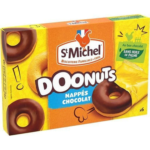 ST Michel Doonuts nappes au chocolat sans huile de palme, sachets individuels 180g freeshipping - Mon Panier Latin