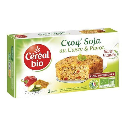 Cereal Bio Croq' soja curry et pavot sans viande sans conservateur 2x100g freeshipping - Mon Panier Latin