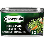 Cassegrain Petits pois carottes selection tendres et fondants 265g freeshipping - Mon Panier Latin
