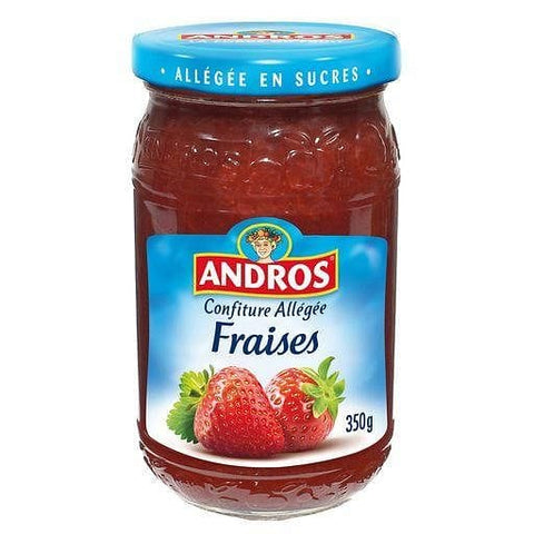 Andros Confiture fraises allegee en sucres 350g freeshipping - Mon Panier Latin