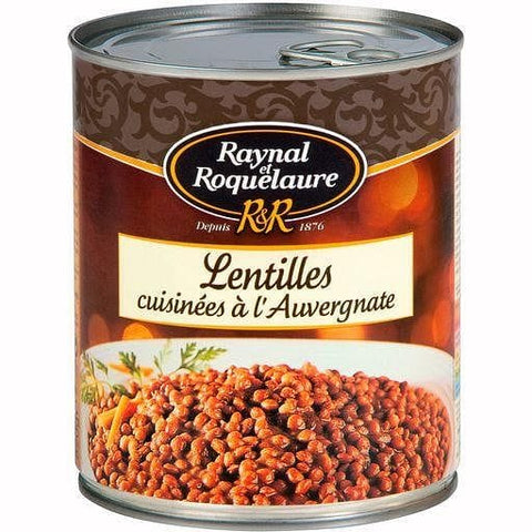 Raynal Et Roquelaure Lentilles cuisinees a  l'auvergnate 820g freeshipping - Mon Panier Latin