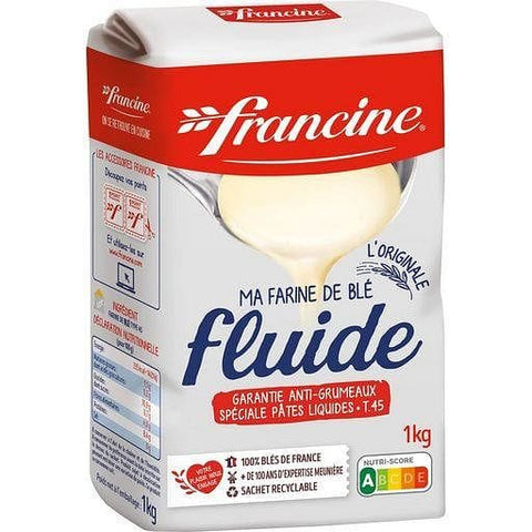 Francine Farine de ble fluide l'originale anti-grumeaux T45 1kg freeshipping - Mon Panier Latin