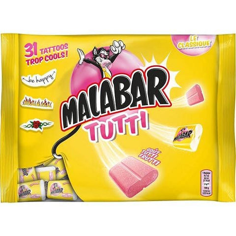 Malabar Chewings-gum goa»t tutti frutti 214g freeshipping - Mon Panier Latin