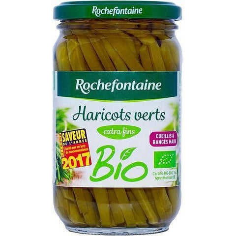 Rochefontaine Haricots verts bio extra fins 180g freeshipping - Mon Panier Latin