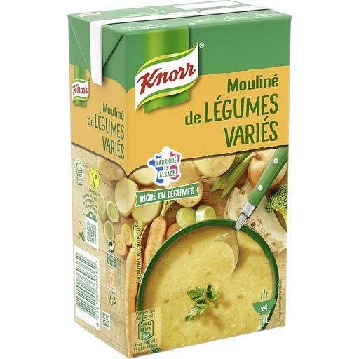 Soupe déshydratée Crème de légumes, Knorr (1 L)