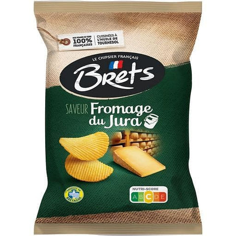 Brets Chips ondulees saveur fromage du Jura 125g freeshipping - Mon Panier Latin