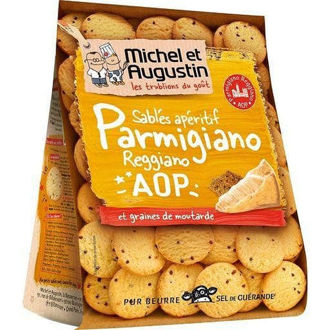 Michel et Augustin Sables au Parmigiano Reggiano AOP 120g freeshipping - Mon Panier Latin