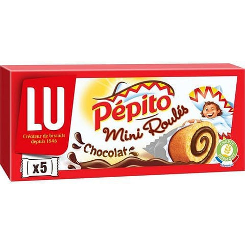 Pepito Mini roules au chocolat, sachets individuels 5 gateaux 150g freeshipping - Mon Panier Latin