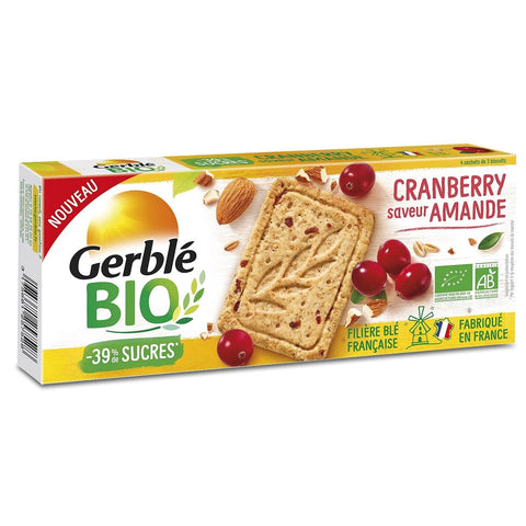 Gerble Biscuits sables Bio amande Cranberry - 132g freeshipping - Mon Panier Latin