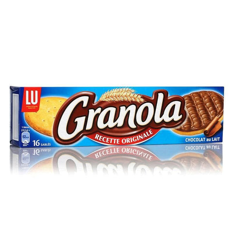 Granola Biscuits sables nappes de chocolat au lait 2 sachets x16 biscuits 200g freeshipping - Mon Panier Latin