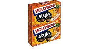 Hollywood Chewing-gum Cocktail Fruits s/sucres les 4 paquets de 12